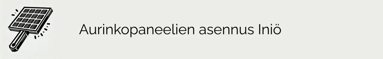 Aurinkopaneelien asennus Iniö